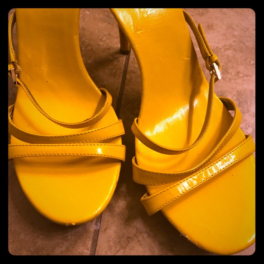Ralph Lauren Yellow Heels